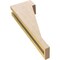 Ekena Millwork 3"W x 6"D x 18"H Thin Burlington Rough Cedar Woodgrain TimberThane Corbel, Primed Tan CORUR03X06X18BURRCPR - alternate 2